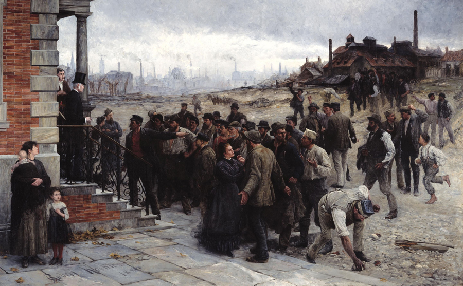 Robert Koehler, Sciopero (Charleroi 1886)