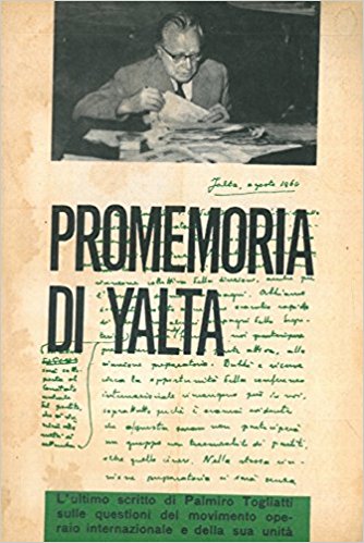 P. Togliatti, Promemoria di Yalta