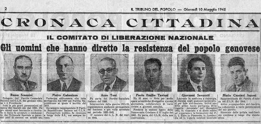 1945: il CLN della Liguria